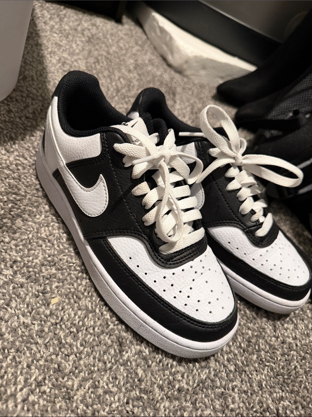 Nike Black and White Low-Top Sneakers